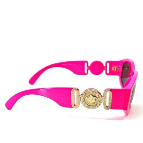 VERSACE EUC Medusa Biggie Square Sunglasses Authentic Pink Gold main image 6